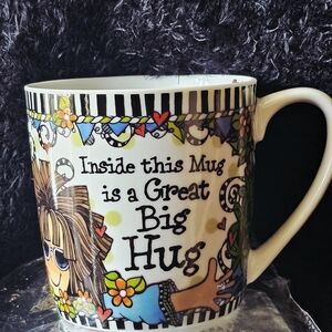Suzy Toronto Charming Ceramic Mug with Heartfelt Message Big Hug